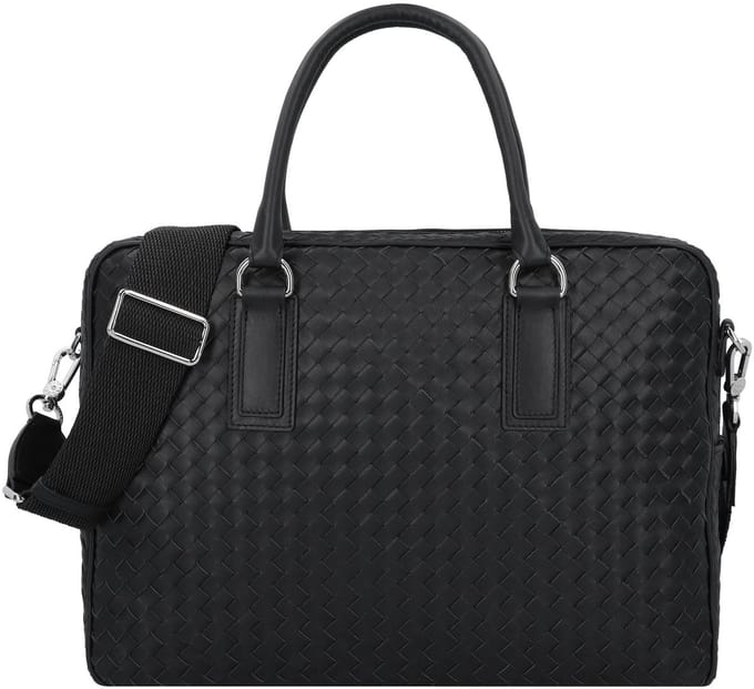 abro Lotus Handtas Leer 39 cm - Dames - black-nickel