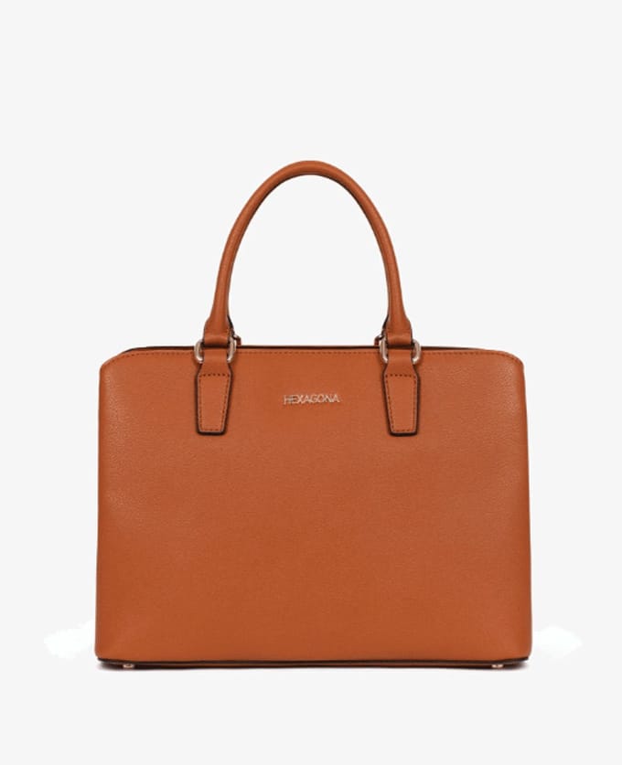 Hexagona Handtas | Cognac | Maat: One Size