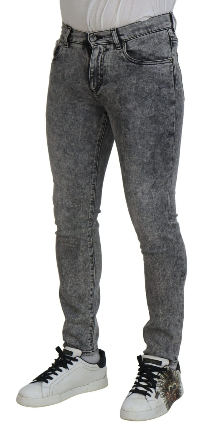 Slim Fit Acid Wash Jeans