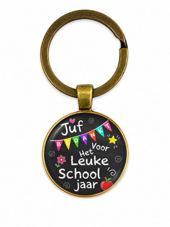 Sleutelhanger voor juf - Liefste Juf