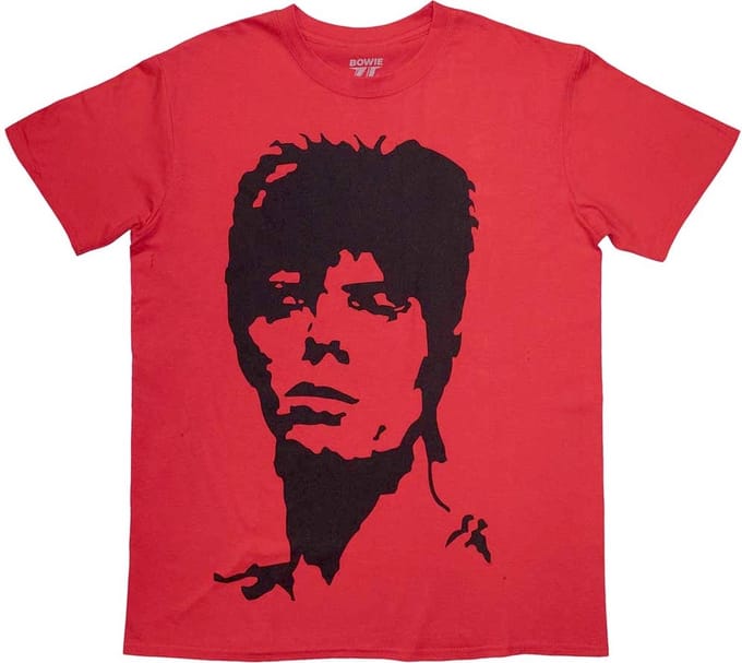 David Bowie - 1973 Monochrome Heren T-shirt - L - Rood