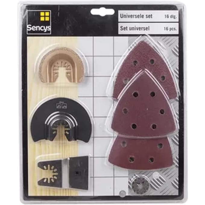 Sencys Universele Set Voor Houtbewerking – 16 Stuks