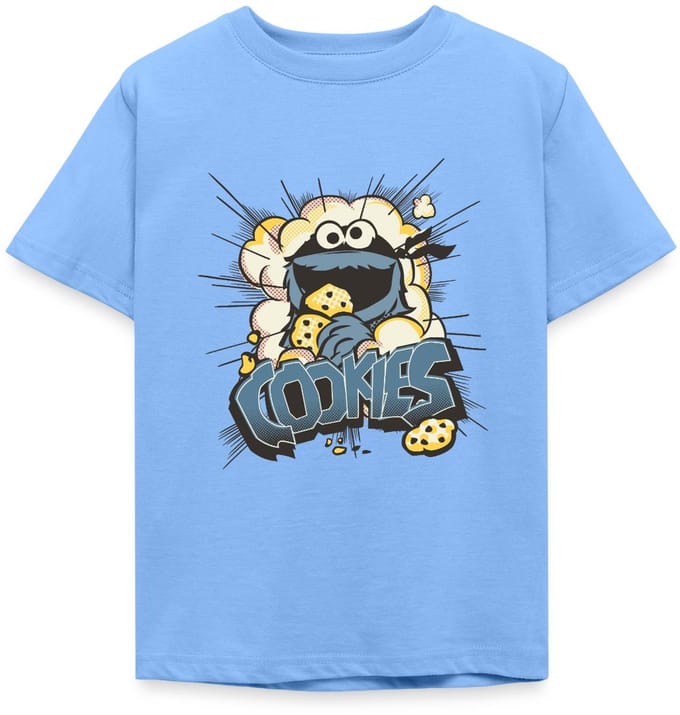 Sesamstraat Koekiemonster En Koekjes T-Shirt Kinderen