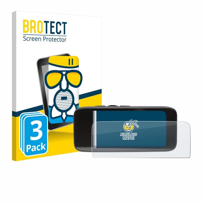 BROTECT - Screenprotector voor Peterson StroboClip HD - Folie Beschermfolie Beschermglas matte 3 Stuks