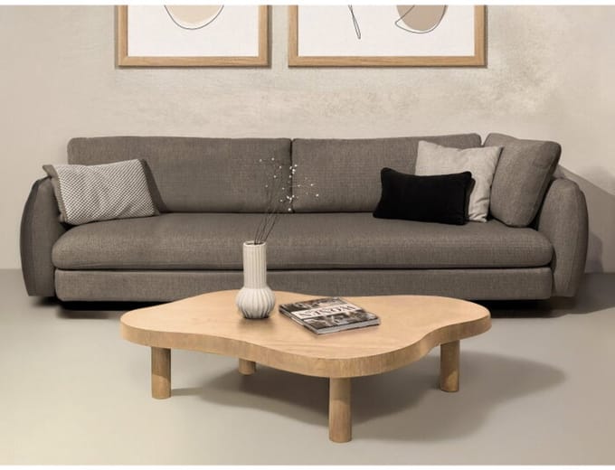 Salontafel Tobago organisch 135 cm - Naturel
