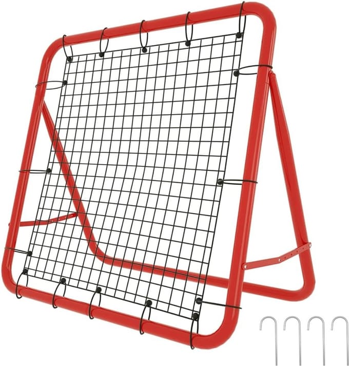 DD® Rebounder Voetbal - Voetbaldoel - Bouncer - 100x100x65cm - Rood