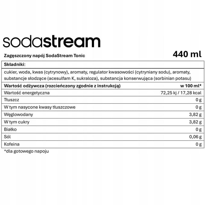 Soda Stream - Syroopconcentraten Set - Tonic en Cola - 880 ml
