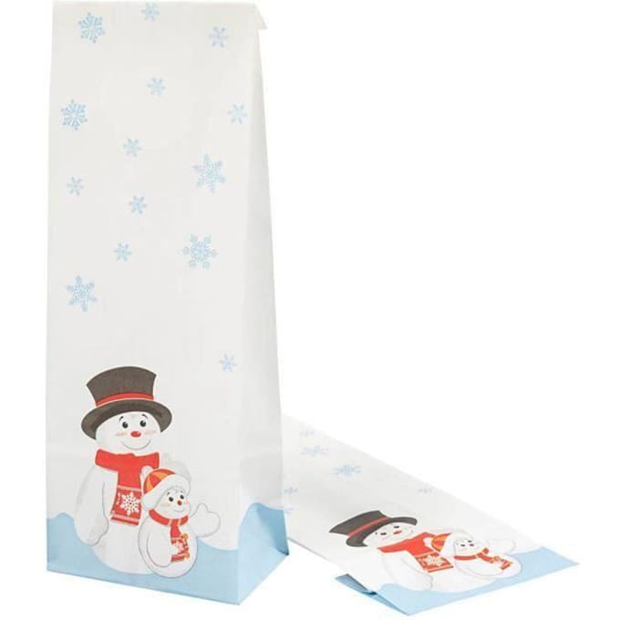 Creativ Company papieren cadeauzak kerstmotief 100 stuks multikleuren.