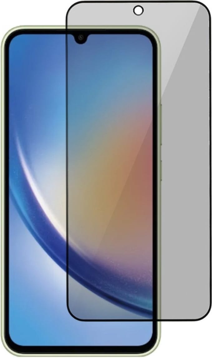 Coverup Screen Protector - Geschikt voor Samsung Galaxy A35 Screen Protector - Coverup Privacy Tempered Glass - Transparant