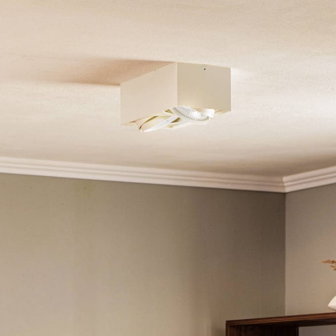Argon Plafondspot Ronda, 2-lamps, wit