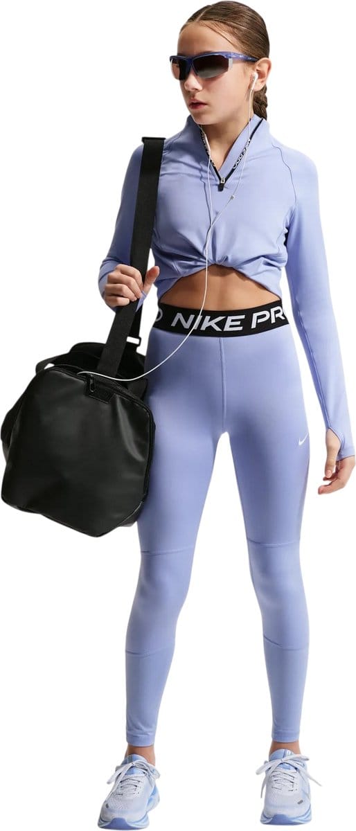 Nike Pro Dri-FIT Sportlegging - Light Thistle/Black - Maat S (128-137) - Kids