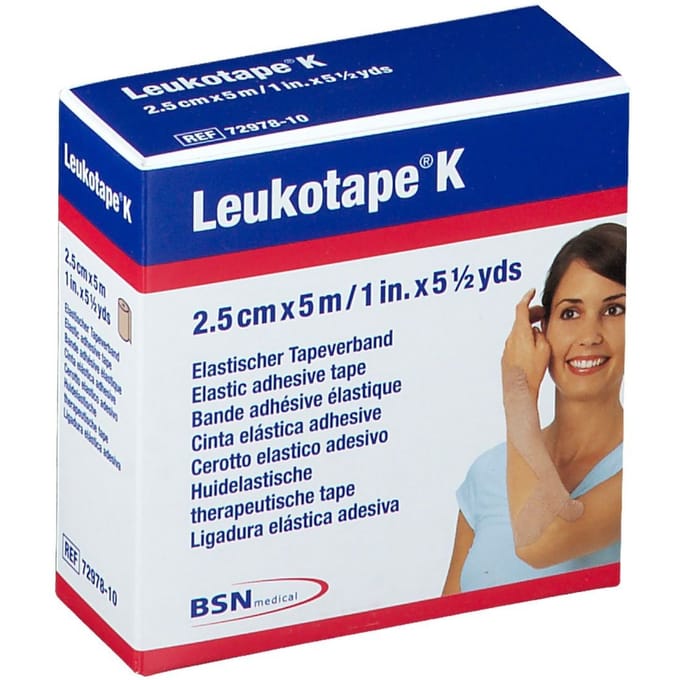 Leukotape K Huidskleur 2,5cm x 5m 7297810 1 Verband