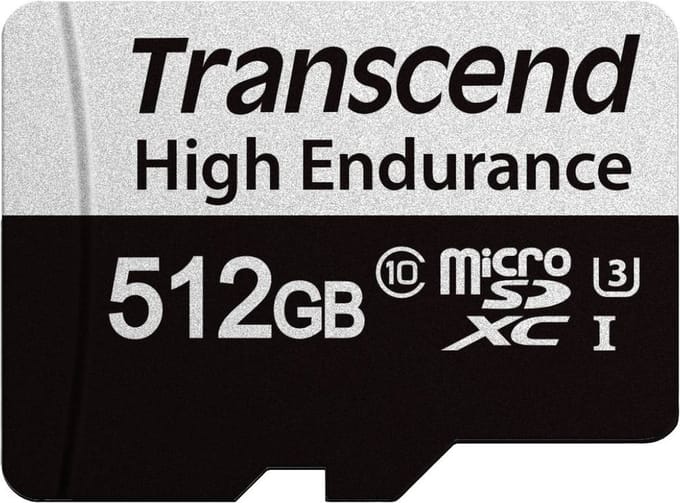 Transcend USD350V microSD-kaart Retail 512 GB UHS-I, Class 10, v30 Video Speed Class
