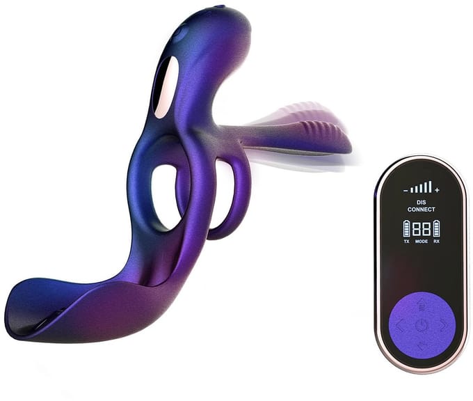 Hueman - Zenith 3-in-1 Cockring - Met Afstandsbediening