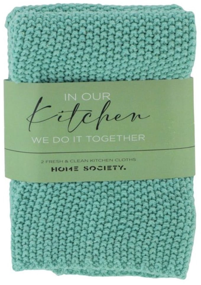 Home Society Vaatdoek 2 stuks Licht Groen