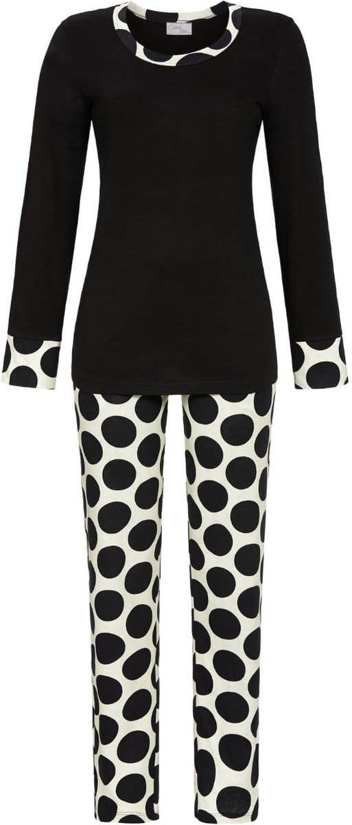 Zwarte stippen pyjama Ringella - Zwart - Maat - 40