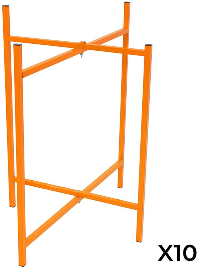Opklapbare mortelstandaards - oranje - 750mm - set van 10