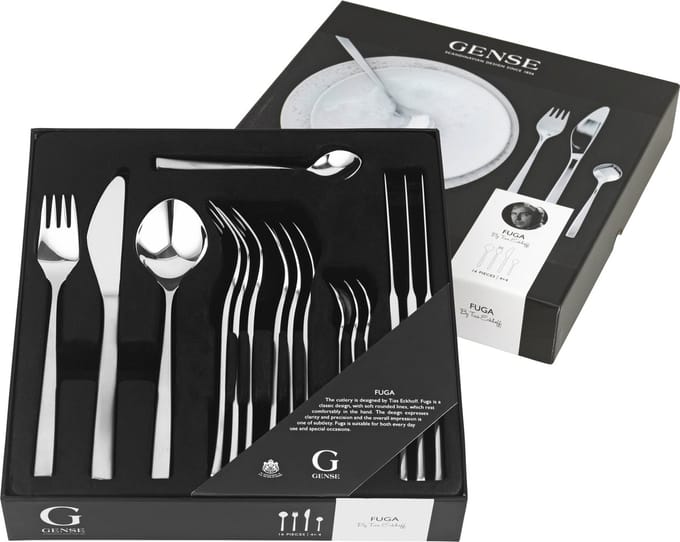 Gense Cutlery set Fuga 16 pieces Matt/Glossy steel