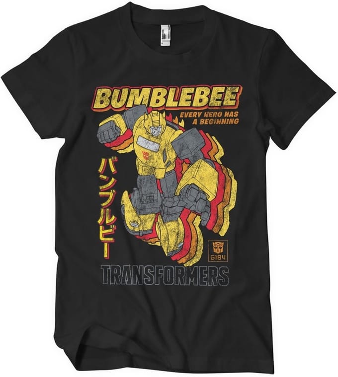 Transformers Bumblebee - Every Hero Has A Beginning T-shirt voor heren, zwart