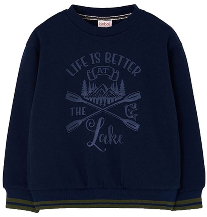 Boboli Fleece Sweatshirt Blauw 6 Years Jongens