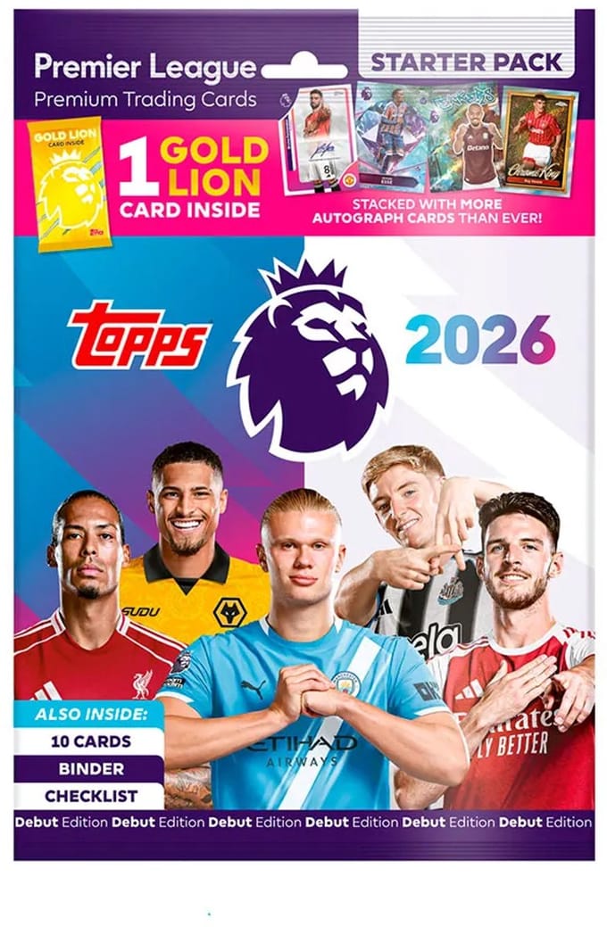 Topps/Merlin Premier League 2025/26 Trading Cards Starter Pack Trading cards