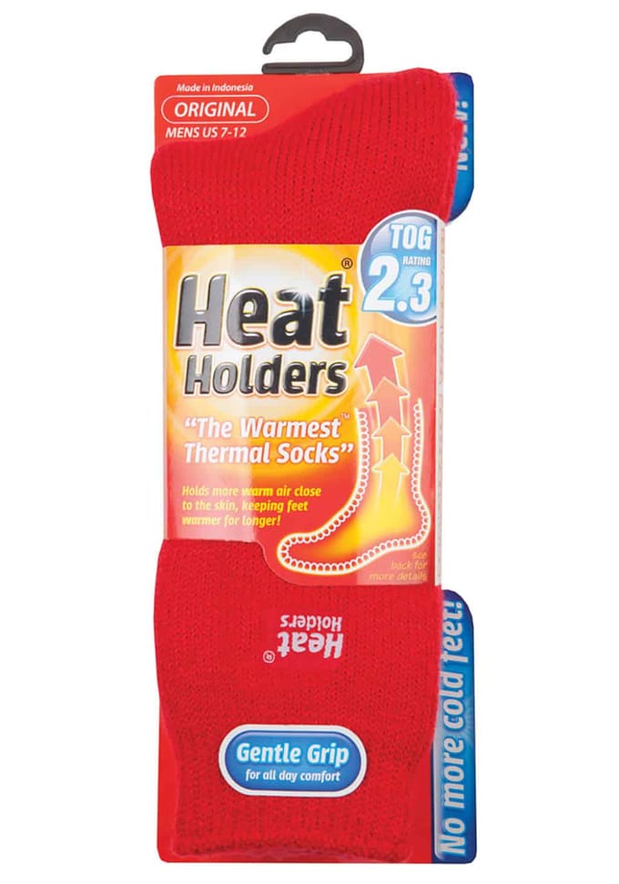 Heat Holders - Originele thermo herensokken - Rood