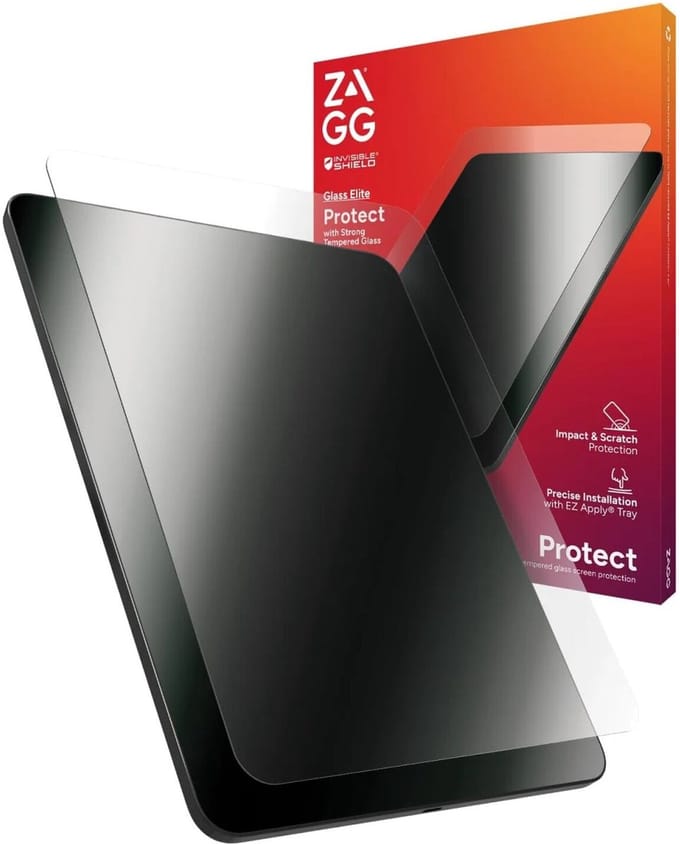 ZAGG Screen Protector Geschikt voor iPad Pro 13 (2024/2025) - InvisibleShield Glass Elite - Tempered Glass