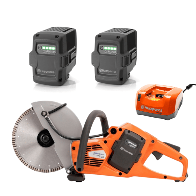 Husqvarna k535i doorslijper lader 2xaccu