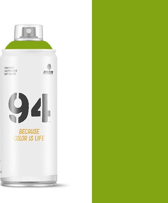 MTN94 Guacamole Groene spuitverf - 400ml lage druk en matte afwerking