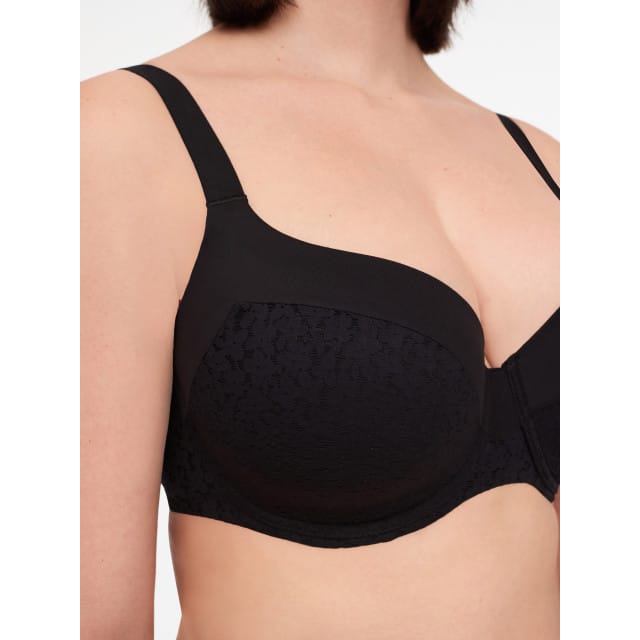 Chantelle - Norah - T-Shirt BH - Bedekkend - Soft Feel - ZWART