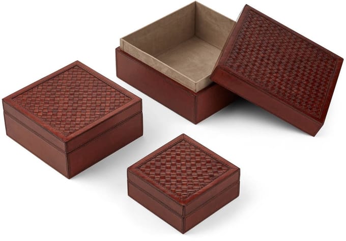 Sheepskin House - Geweven doosset - Set van 3