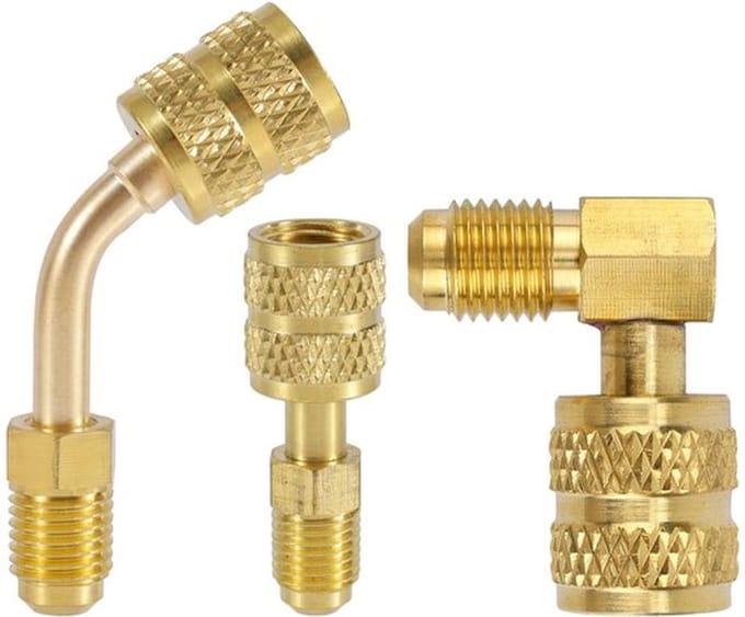 R410A Adapterset - Mini-splitsysteem Aansluitingen - Recht, 45° en 90° hoeken