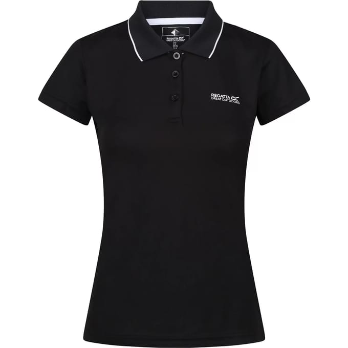 Dames Maverick V Polo met logo en V-vormige uiteinden