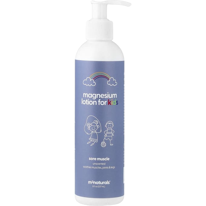 M3, Voetspier, Magnesiumlotion voor Kinderen, Geurloos, 8 fl oz (237 ml) gray