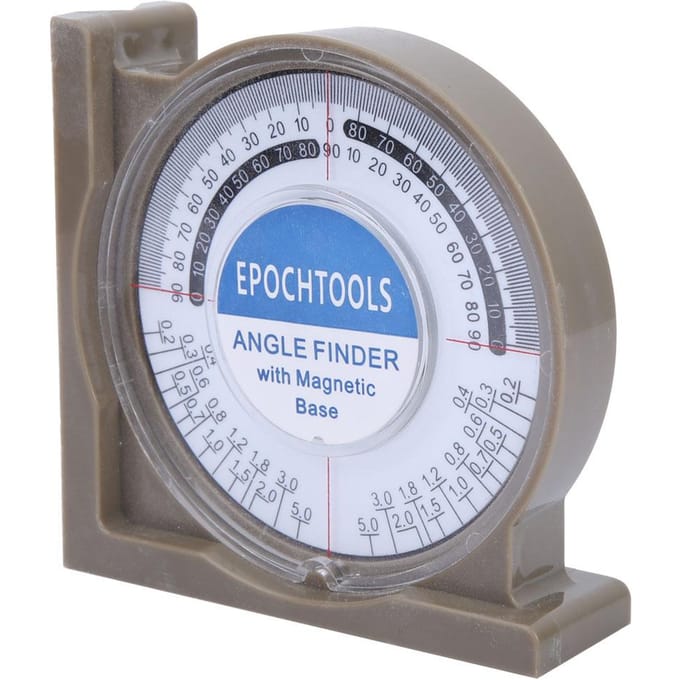 Inclinomètre multifonctionnel 0360 degrés, outil de mesure d'angle gray