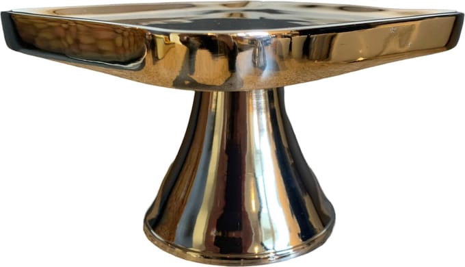 Cake stand vierkant small hg12x18x18cm
