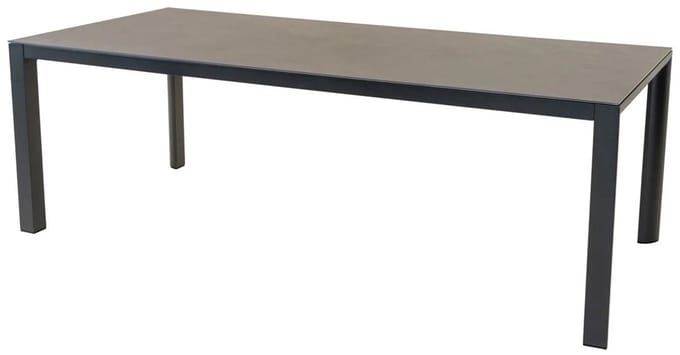 Les - Geneva eettafel 220x100 cm - antraciet