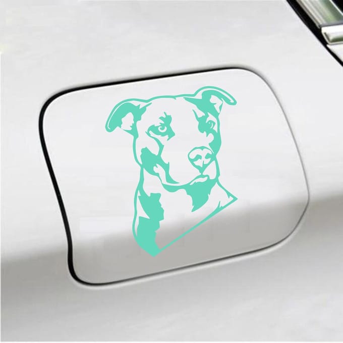 Bumpersticker - Pitbull  - 13 X 11 - Mint