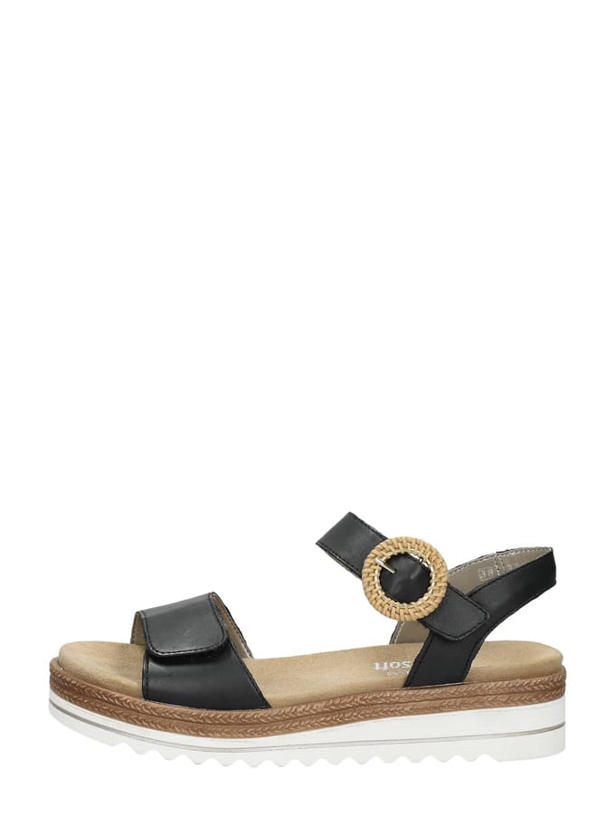 Remonte -Dames - zwart - sandalen - maat 36