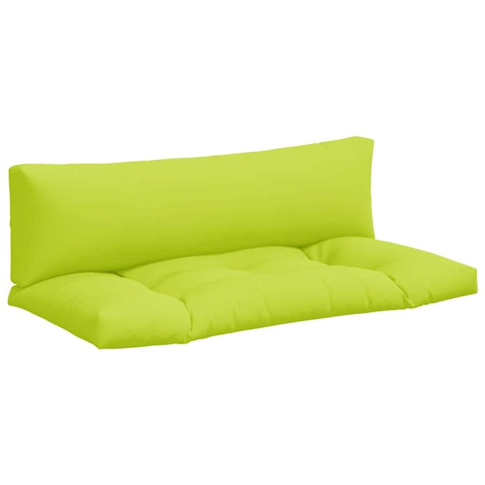 vidaXL Palletkussens 2 st stof felgroen