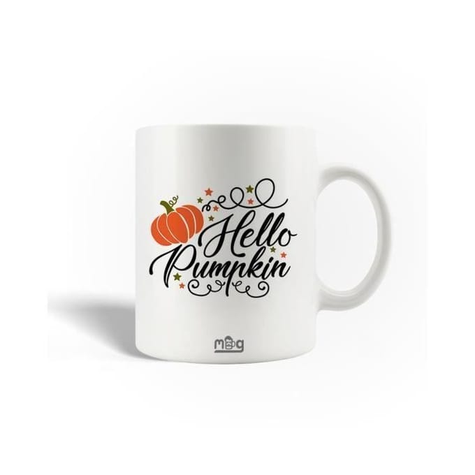 Mug en Céramique Hello Pumpkin Illustration Happy Halloween