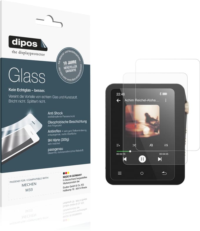 dipos – 2x Matte Pantserfolie geschikt voor MECHEN M33 | 9H Screenprotector