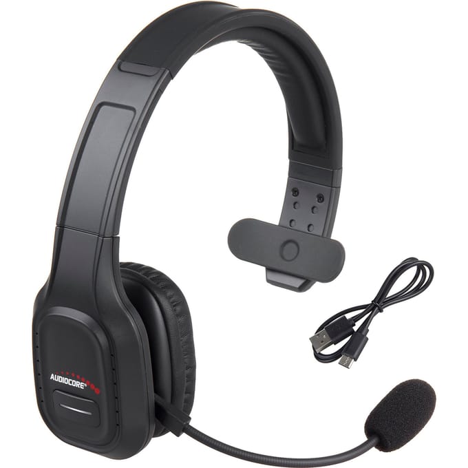 ANC callcenter Bluetooth-hoofdtelefoon met microfoon QCC3020, ANC, AVRCP, A2DP, HSP, HFP, codec SBC AAC Audiocore AC864 Audiocore