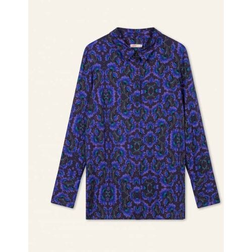 Oilily Bingo Blouse- maat44 Porcelain Blauw