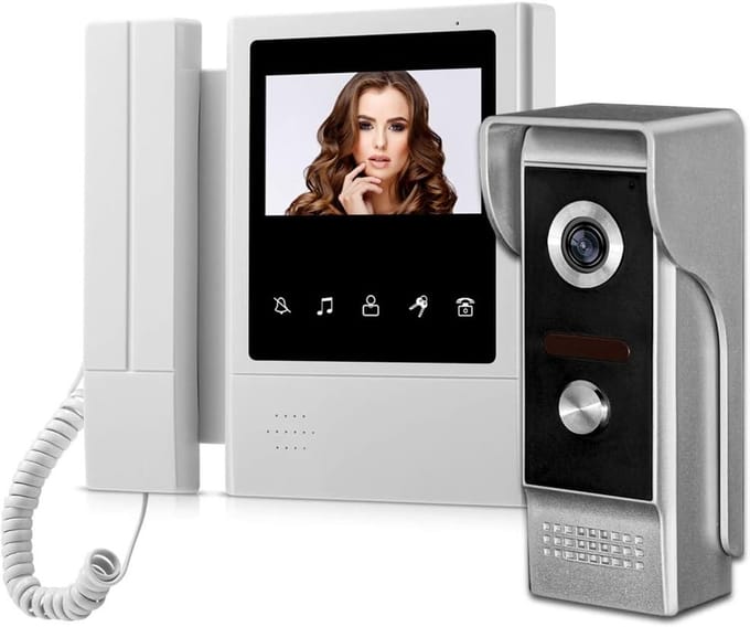 Video Intercom Systeem met 4.3 Inch Scherm en Waterdichte Buitencamera