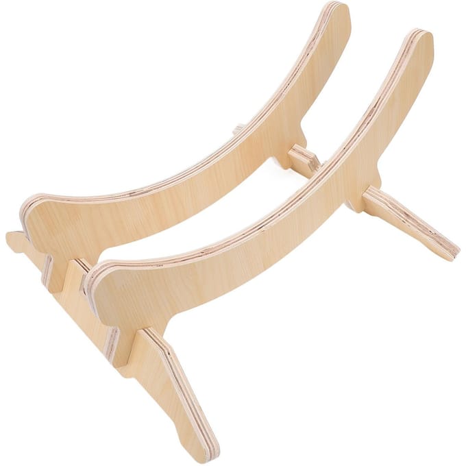 Fiets Houten Standaard Verstelbaar Antislip Stabiele Ondersteuning Draagbare Houten Display Standaard beige