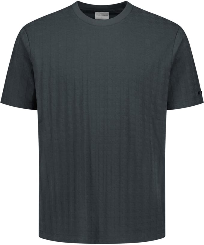 No Excess T-shirt crewneck solid relief jacqu dark steel