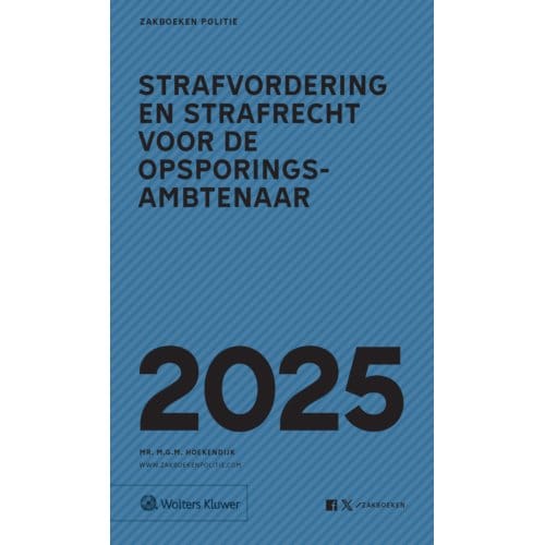 Zakboek Strafvordering En Strafrecht Voor De Opsporingsambtenaar 2025