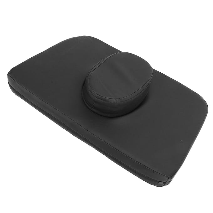 Coussin Facial pour Table de Massage Universel Cuir PU Carré Oreiller Facial de Massage Repose-Tête pour Massage Spa black