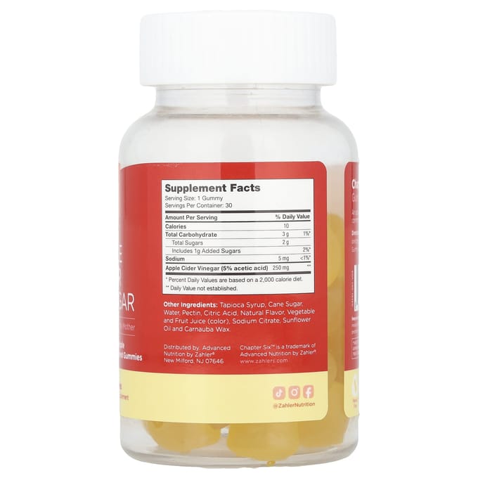 Hoofdstuk Zes, appelazijn gummies, ananas, 30 gummies
